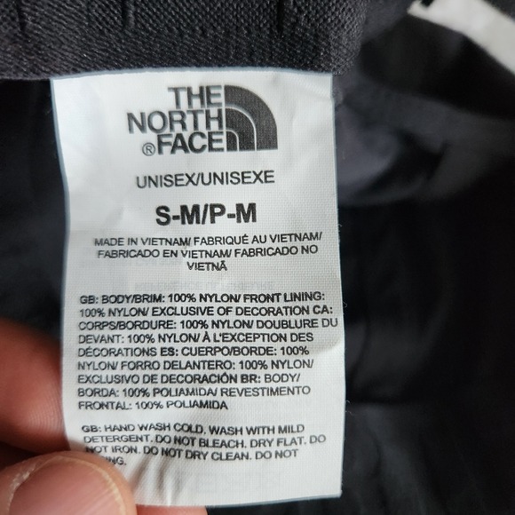 The North Face Hat Black Horizon Strapback Adjustable Adult S/M Lightweight Cap - Picture 4 of 7